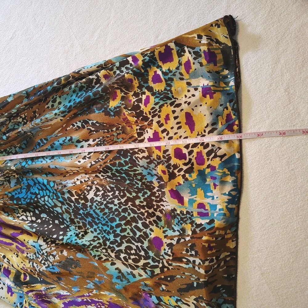 Y2K Abstract Print Dress Womens Size S Empire Waist Spaghetti Strap Retro - Picture 6 of 8